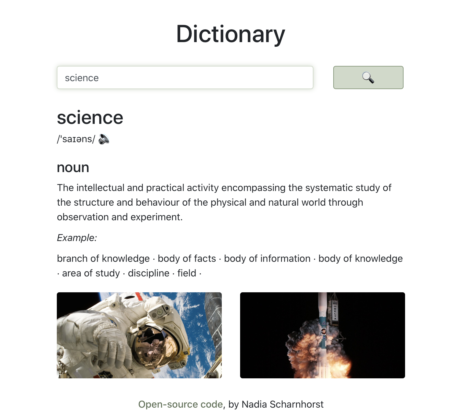 Dictionary App